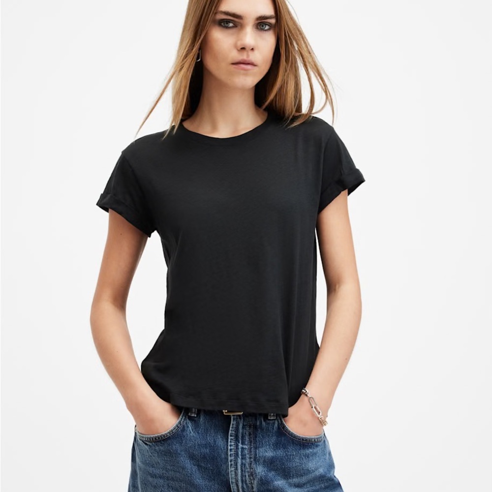 AllSaints Charcoal “Anna” Short Sleeve Tee - Medium - Picture 4 of 7
